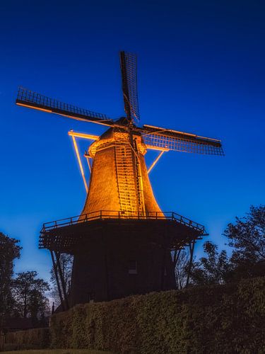 Korenmolen de zandhaas in Santpoort-Noord