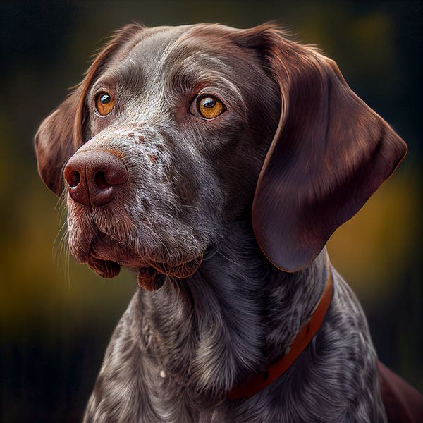 Portrait d'un chien de chasse Illustration 04 par Animaflora PicsStock