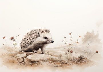 Hedgehog | hedgehogs by ARTEO Schilderijen