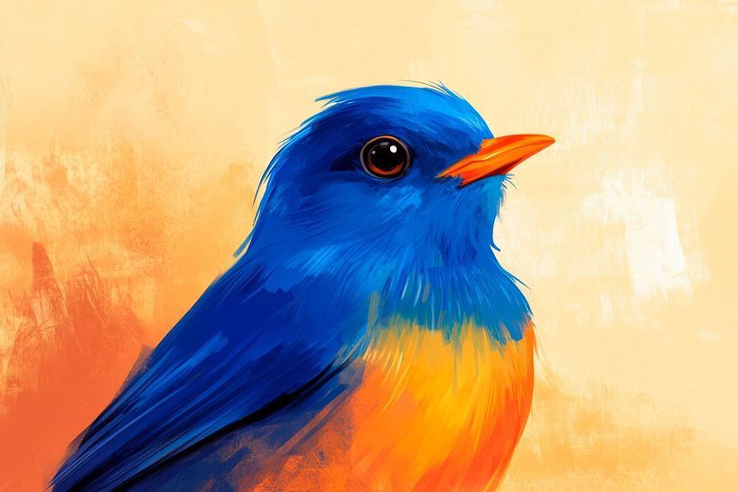 Blauer Gesang – Farbenspiel der Natur von Poster Art Shop