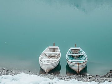 Varen over de Reflecterende wateren aan de Adriatische kust. van Karina Brouwer