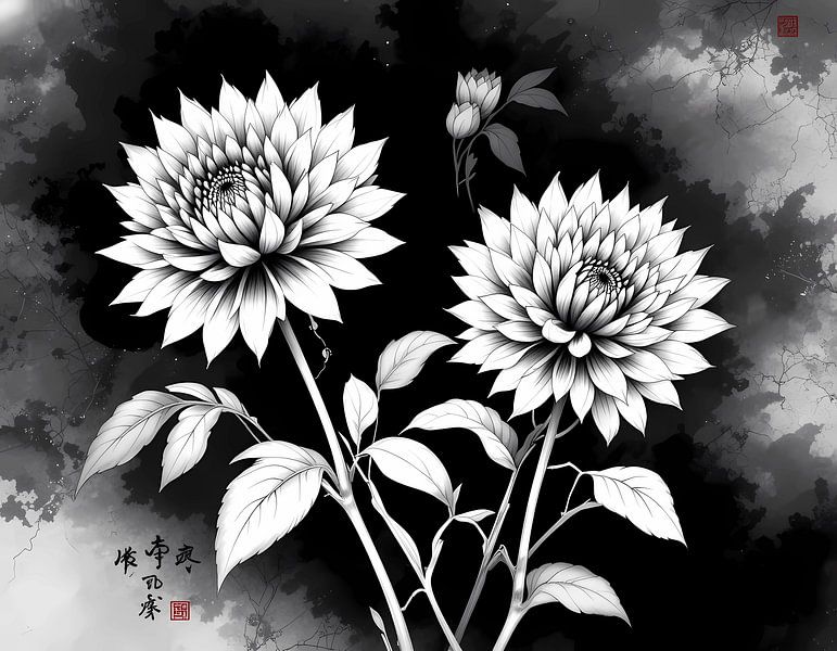 Monochrome Bloom par Artistic