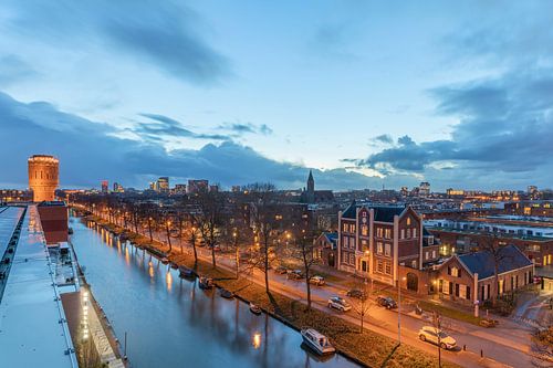 Stadsgezicht Utrecht, Vaarsche Rijn, Watertoren Heuveloord, Rotsoord, Rivierenwijk