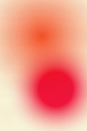 Retro jaren 70 neon kunst. Abstract verloop in oranje, roze, wit