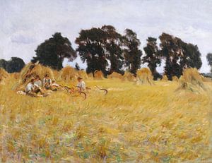 Reapers Resting in a Wheat Field (1885) by John Singer Sargent. van Studio POPPY