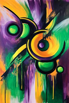 Abstract colour explosion - Dynamic by Poster Art Shop