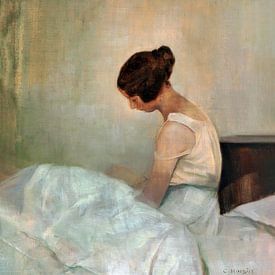 Innenraum mit einer jungen Frau von Affect Fotografie