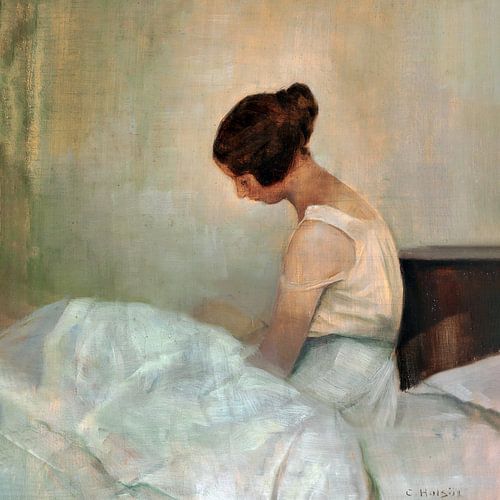 Innenraum mit einer jungen Frau von Affect Fotografie