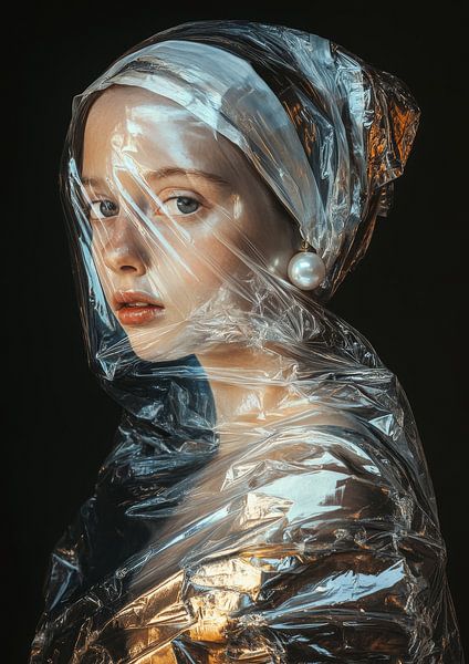 Mädchen in Plastikfolie von Lufy