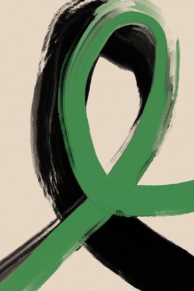 Black And Green No 1 von Treechild