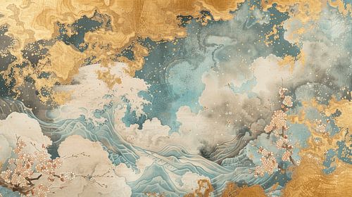 Moderne und schicke abstrakte Traumlandschaft