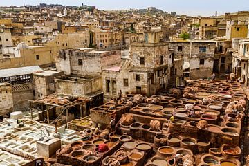 Tannery in Fez by Easycopters