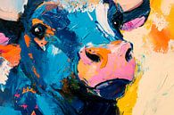 Kleurrijk rund - expressie in kleur van Poster Art Shop thumbnail