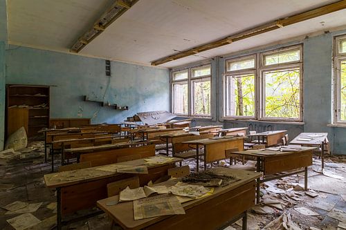 Salle de classe à Tchernobyl