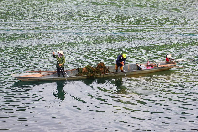 Vietnamesisches Fischerboot von Inge Hogenbijl