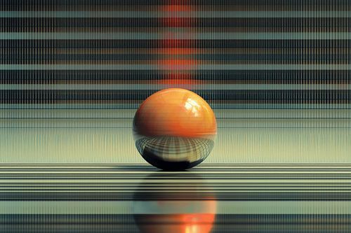 Abstract werk wiskundig-organisch