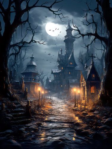 DUNKEL KUNST Pad door de spookstad