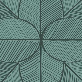 Hand painted tropical leaf by Mad Dog Art