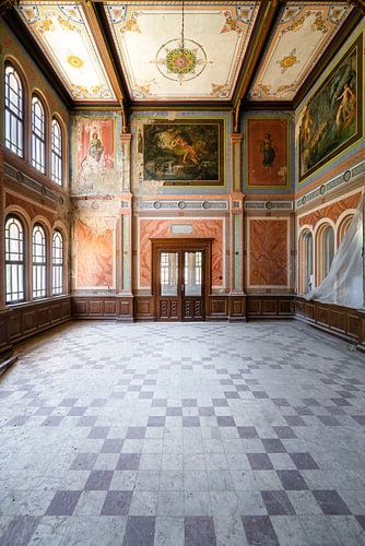 Casino abandonné en décomposition.