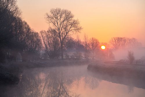 Aan de Dender smorgens vroeg