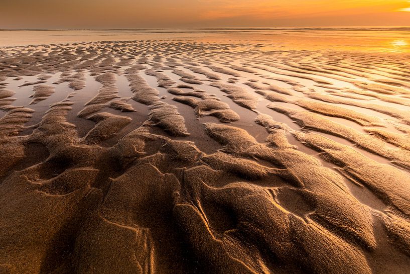 Strandstrukturen Texel von Ton Drijfhamer