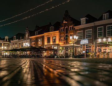 The Court in Amersfoort in the evening by Margreet Riedstra