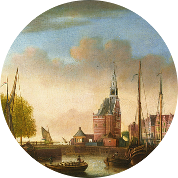 Gezicht op de haven van Hoorn, A. van Oudewater