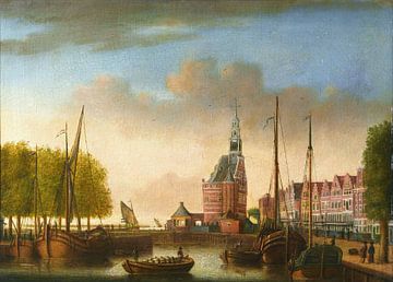 Gezicht op de haven van Hoorn, A. van Oudewater