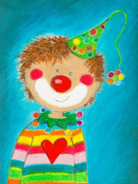Pepino the little clown boy by Sonja Mengkowski