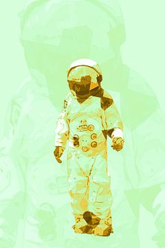 Spaceman AstronOut (Groene herhaling) van Gig-Pic by Sander van den Berg