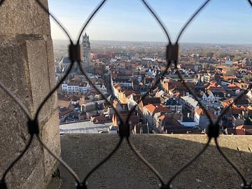 Uitzicht over Brugge van Yara van de Ven