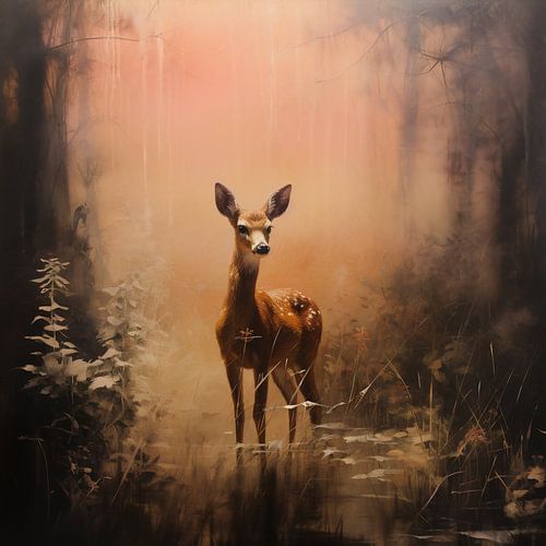 Der Tanz von Bambi's Reflexion