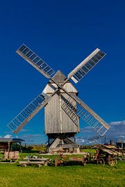 Historische windmolen Klettbach en hoogste windmolen van Duitsland van Oliver Hlavaty