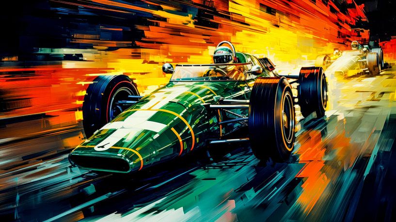 Klassischer Glanz im Feuersprint von Klaus Tesching - Art-AI