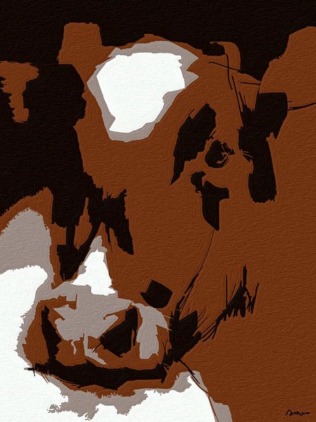 Portrait cow Donna. by SydWyn Art