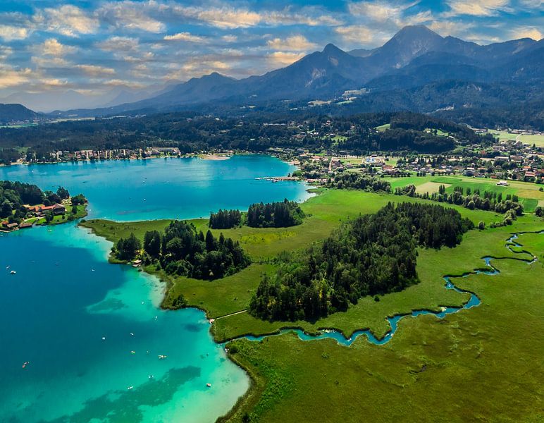 Faakersee with stream by Ralf van de Veerdonk