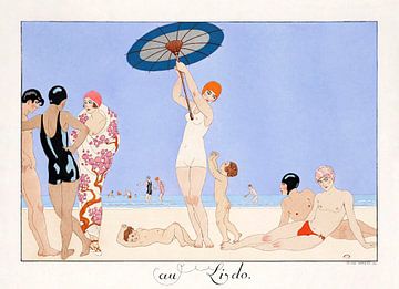 George Barbier – Au Lido Plate no.14 (1920) von Peter Balan