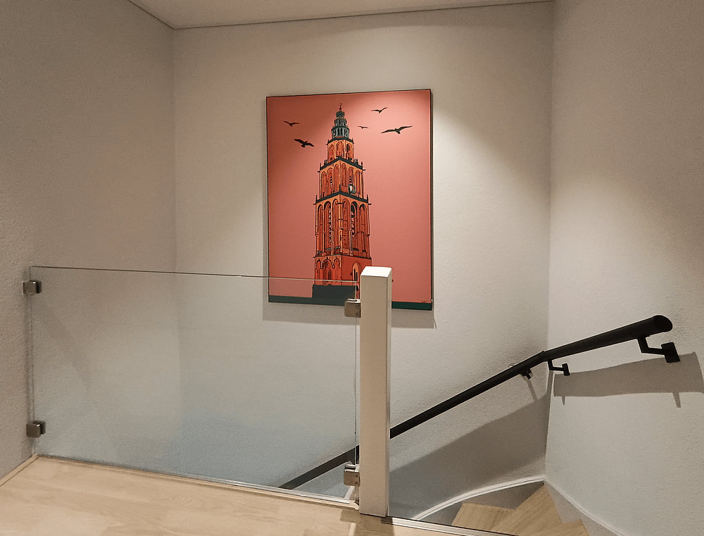Martini tower Groningen orange, by Janet Edens