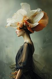 Porträt, Blumen in Gedanken Nr.3 von Studio BB