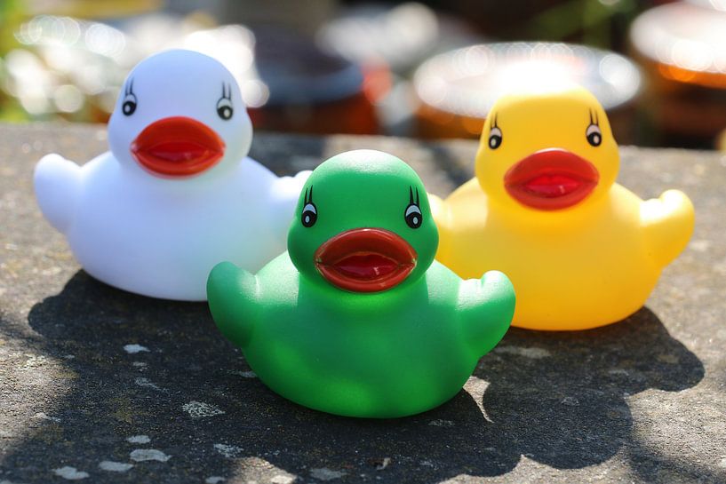 Kinderzimmerbilder  -  Gummientchen by Roswitha Lorz
