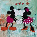 Mickey Mouse en Minnie Mouse van Kathleen Artist Fine Art thumbnail