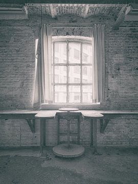 Abandoned spots: Sphinx factory Maastricht plaster worktable. by OK