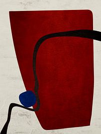 Moderne organische geometrische abstracte kunst