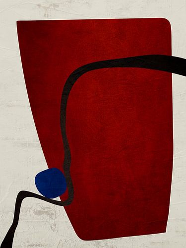 Moderne organische geometrische abstracte kunst