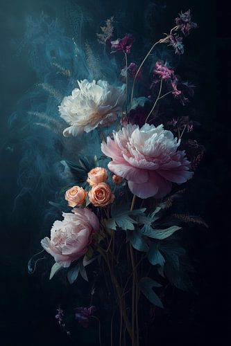 Still Life with Peonies and Roses no.8