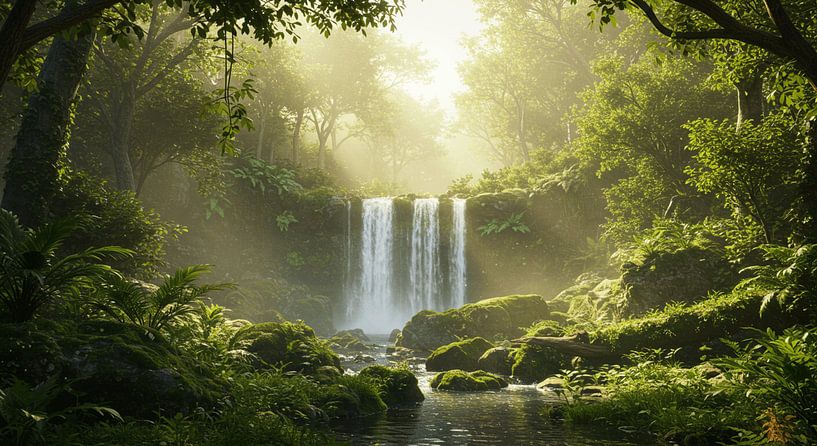Boswaterval in het zonlicht van ButterflyPix