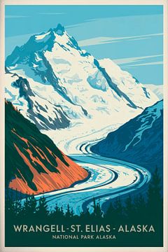 Wrangell-St. Elias, Alaska van Poster Art Shop