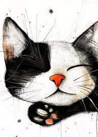 Drawing cat animal art 5 #cat by JBJart Justyna Jaszke