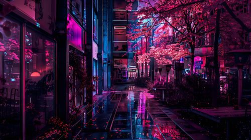 synthwave ambrotype poster Berlin