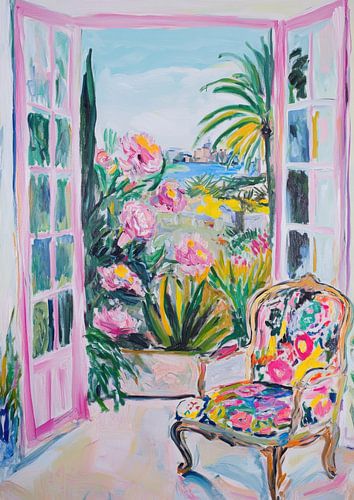 Zonnige dag bij het raam - Matisse stijl